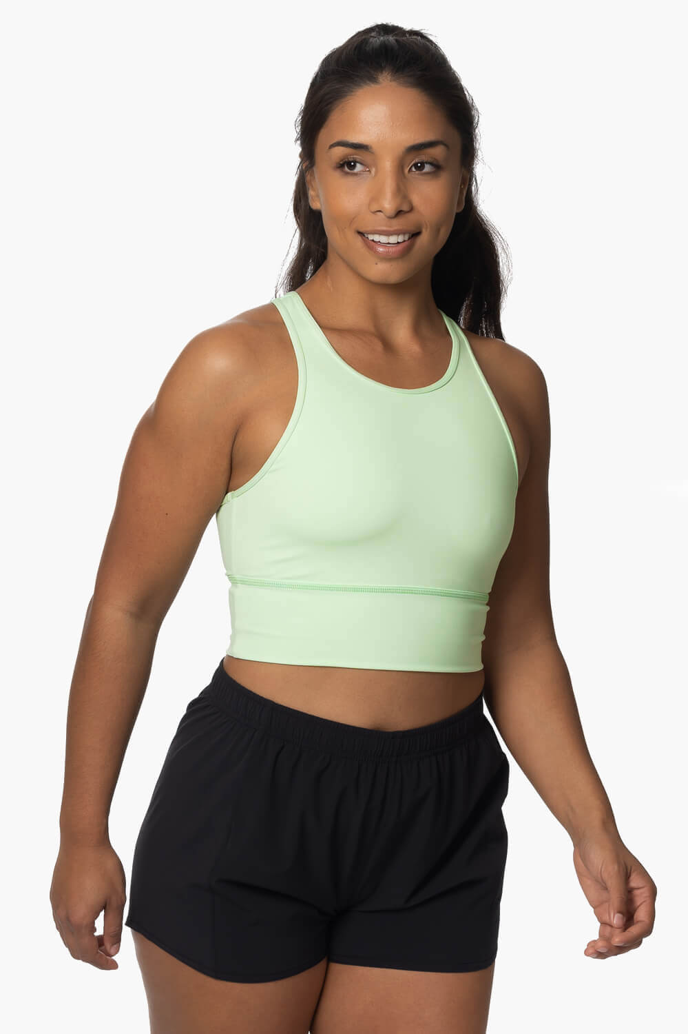 Janie High Waisted Run Short - Black