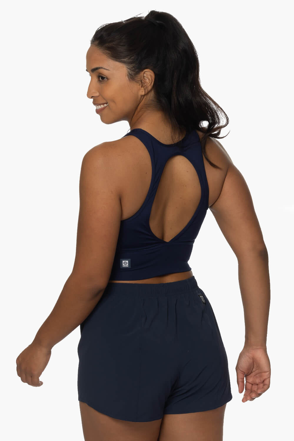 Janie 2.0 High Waisted Run Short - Navy