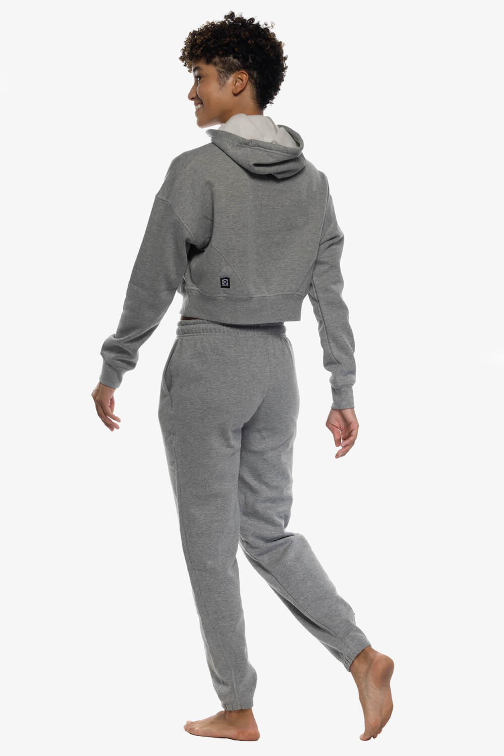 Sasha Fleece Sweatpants - Heather Grey