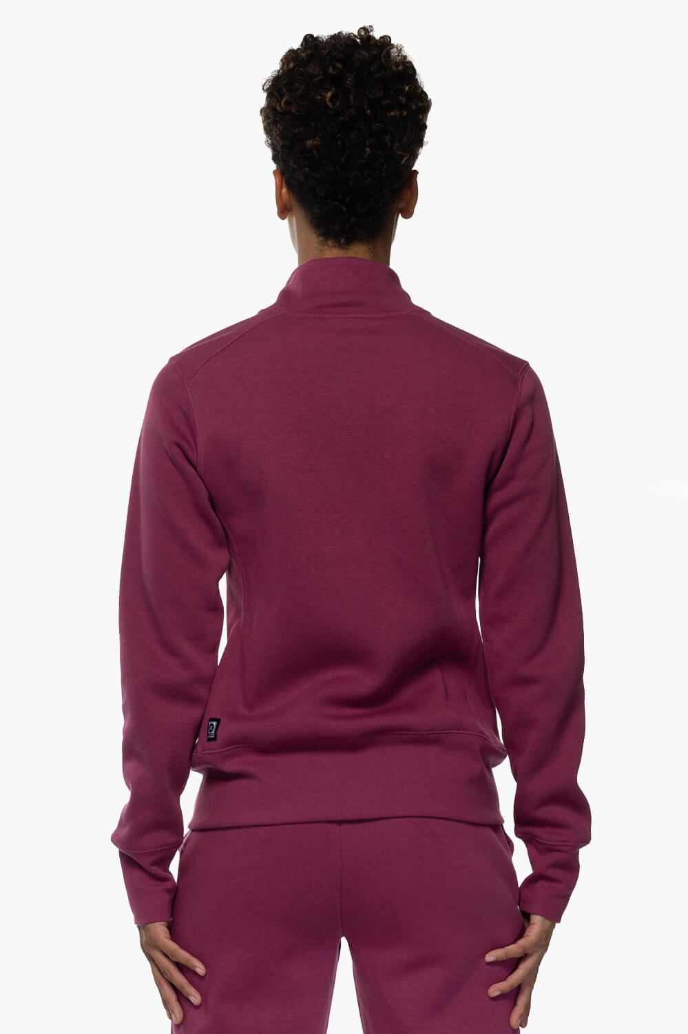Audrey Zip Up Fleece Jacket - Plum