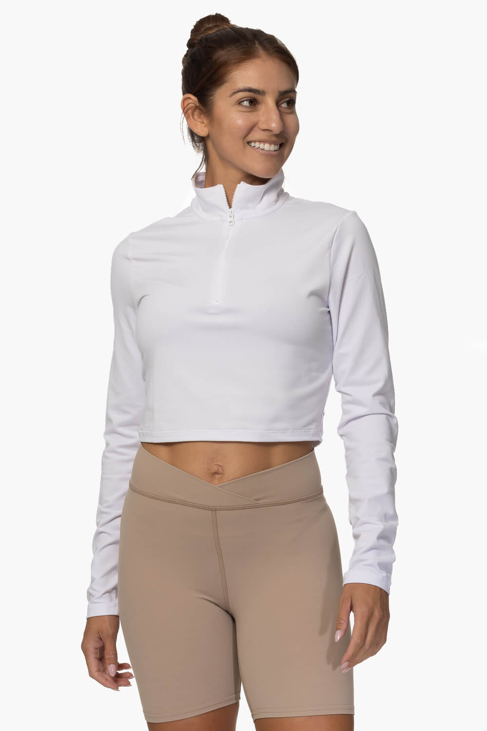 Snapper Cropped 1/4 Zip Up Pullover - Seasalt