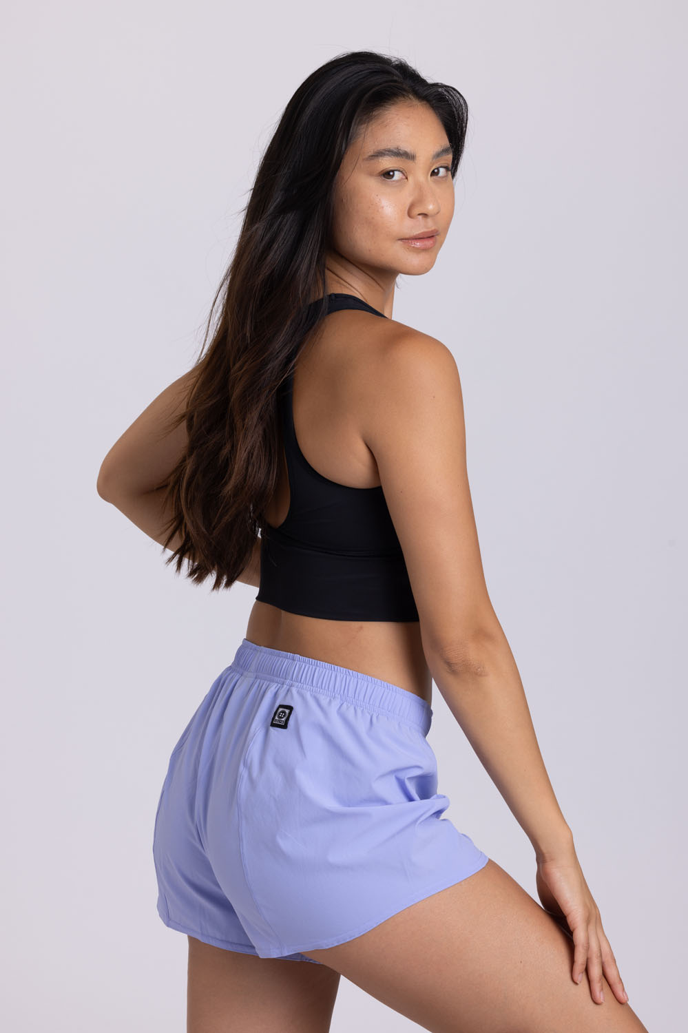 Janie 2.0 High Waisted Run Short - Lavender