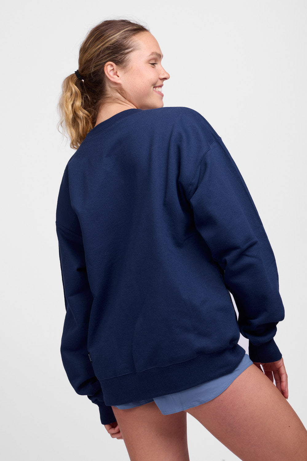 Roxanne Oversized Fleece Crewneck - Rosie