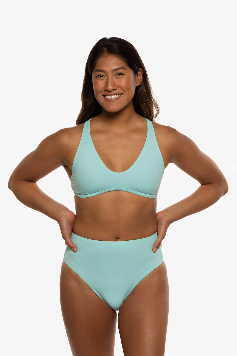 Natia Bikini Bottom - Aqua