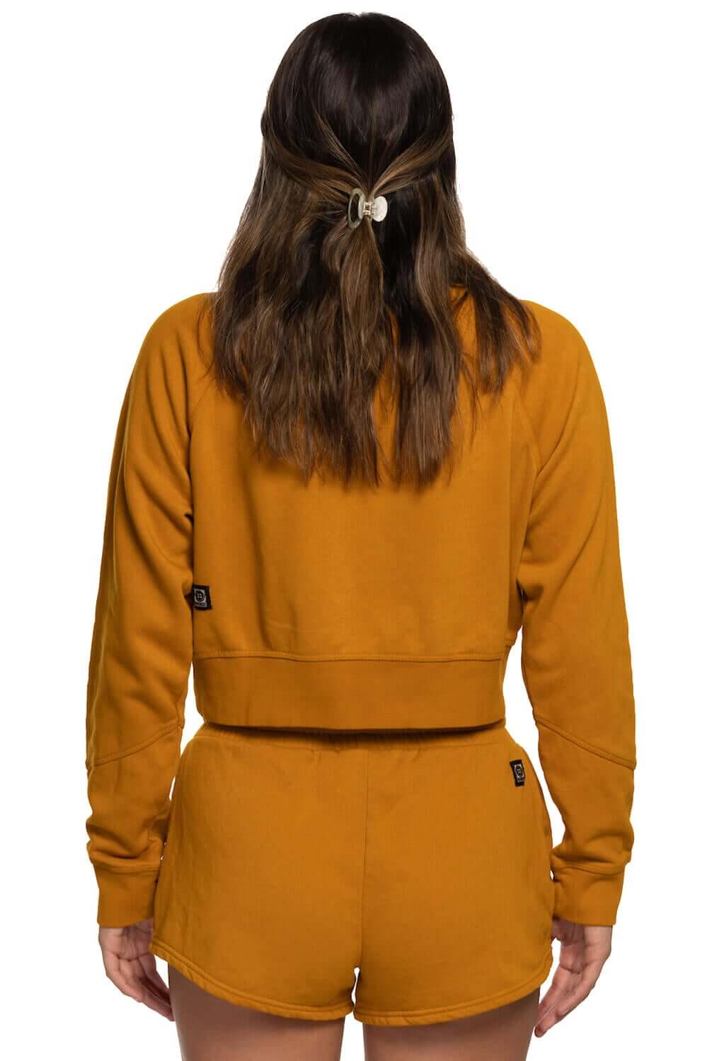  Brynn Cropped Fleece Crewneck