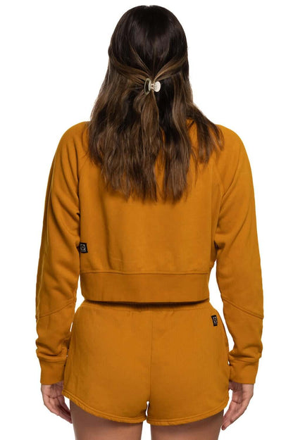  Brynn Cropped Fleece Crewneck