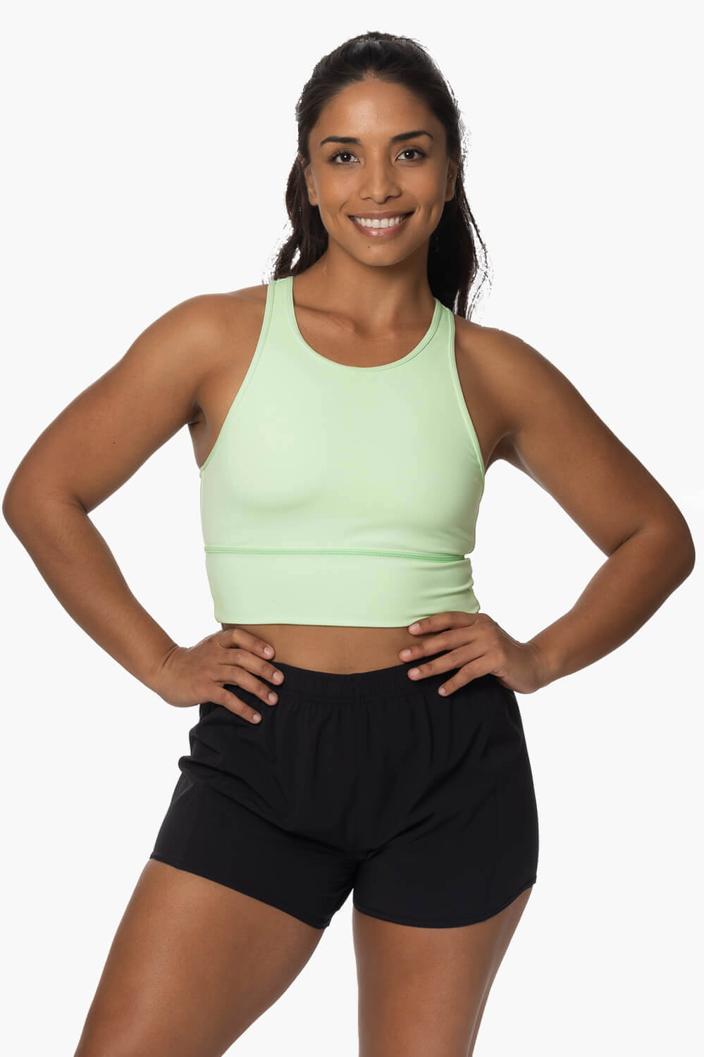  Janie High Waisted Run Short - Black