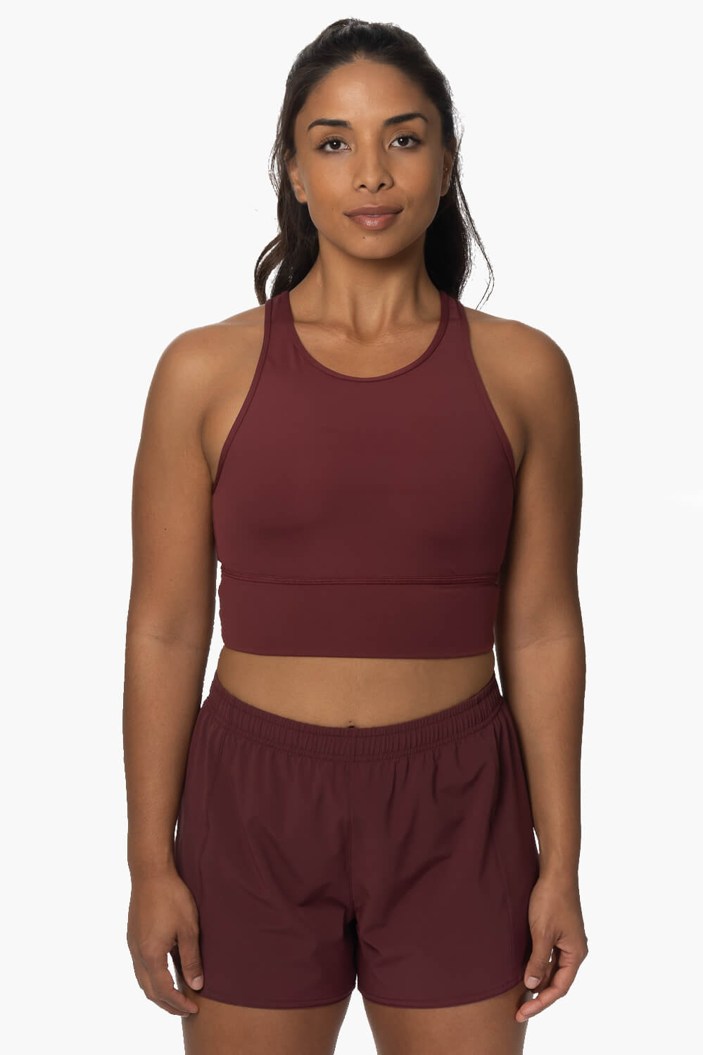  Janie High Waisted Run Short - Port