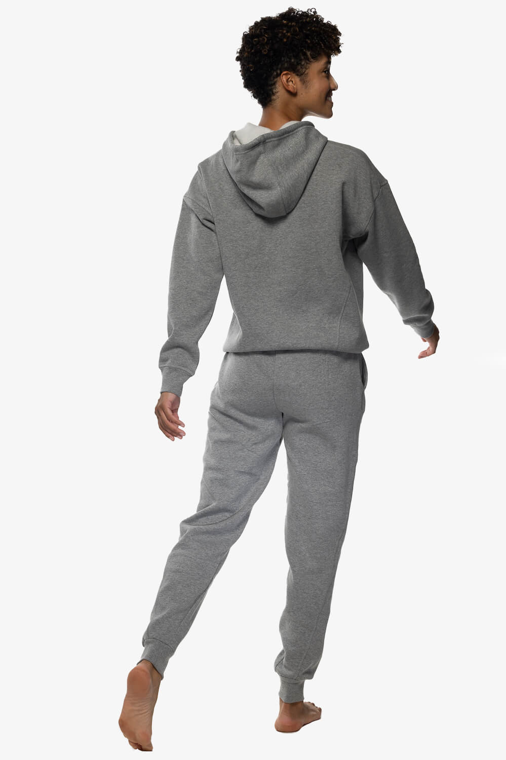  Juliet Fleece Cuffed Sweatpants - Heather Grey