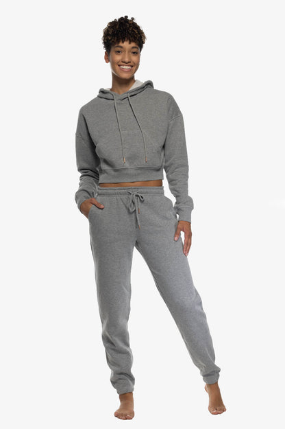  Sasha Fleece Sweatpants - Heather Grey