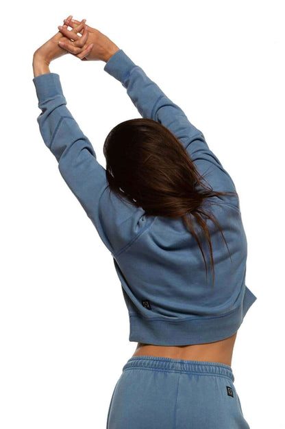  Brynn Cropped Fleece Crewneck