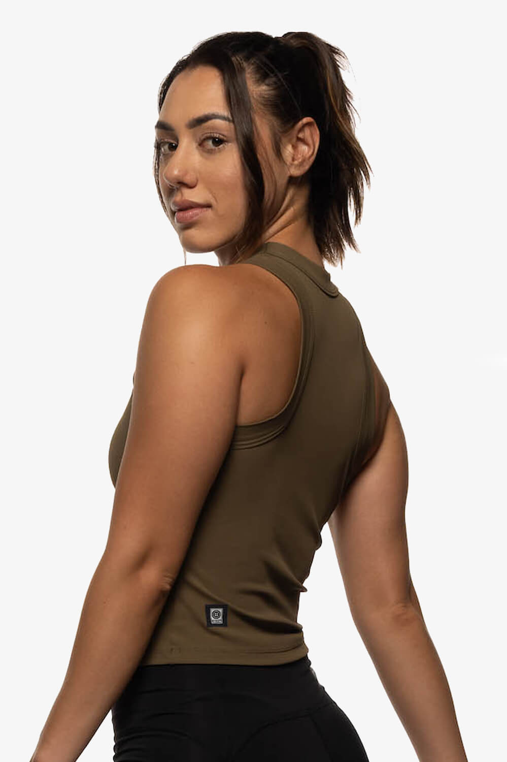  Dalia Basic Top - Khaki