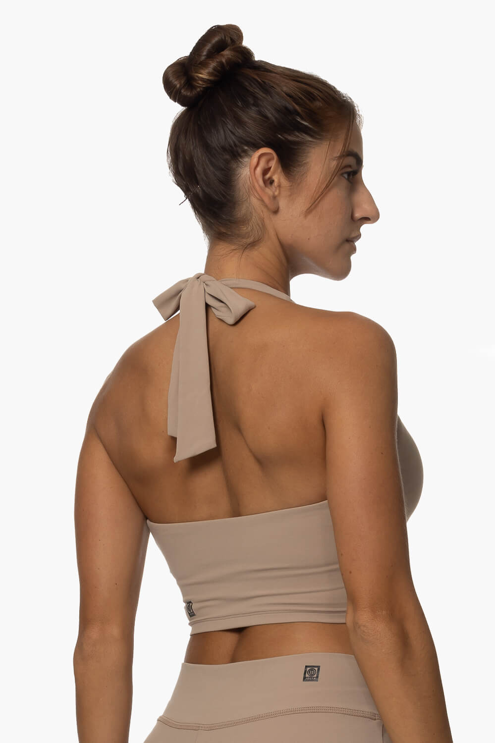  Honolua Halter Sports Bra - Mocha