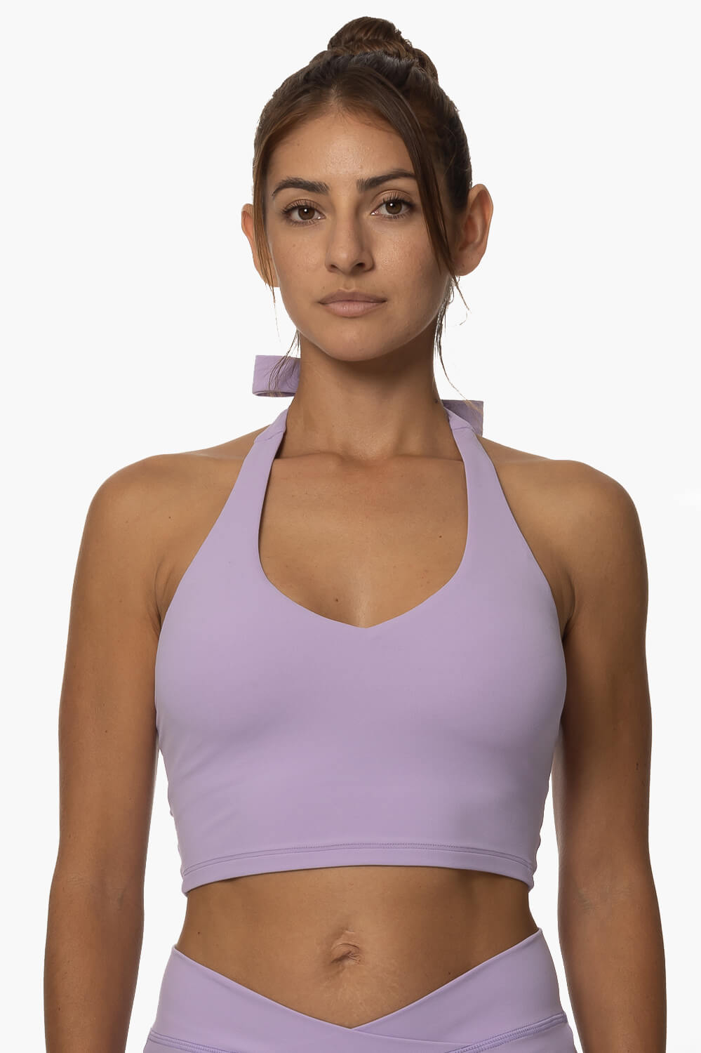 Honolua Halter Sports Bra - Taro