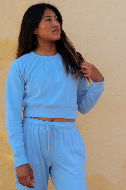  Madison Terry Crewneck - Sky