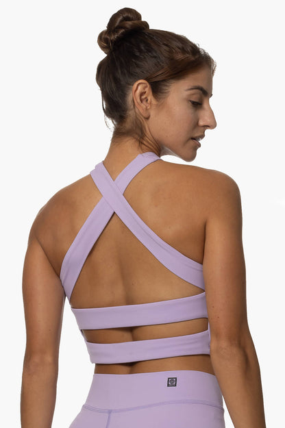  Pupukea Cross Over Sports Bra - Taro