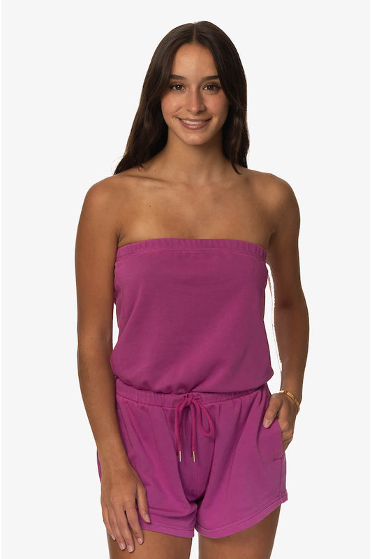  Payton French Terry Romper - Leucadia