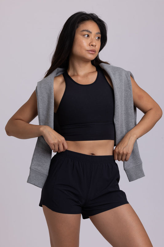  Janie 2.0 High Waisted Run Short - Black