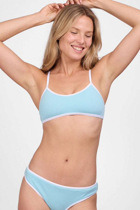  Jocelyn Bikini Top - Huckleberry Contrast