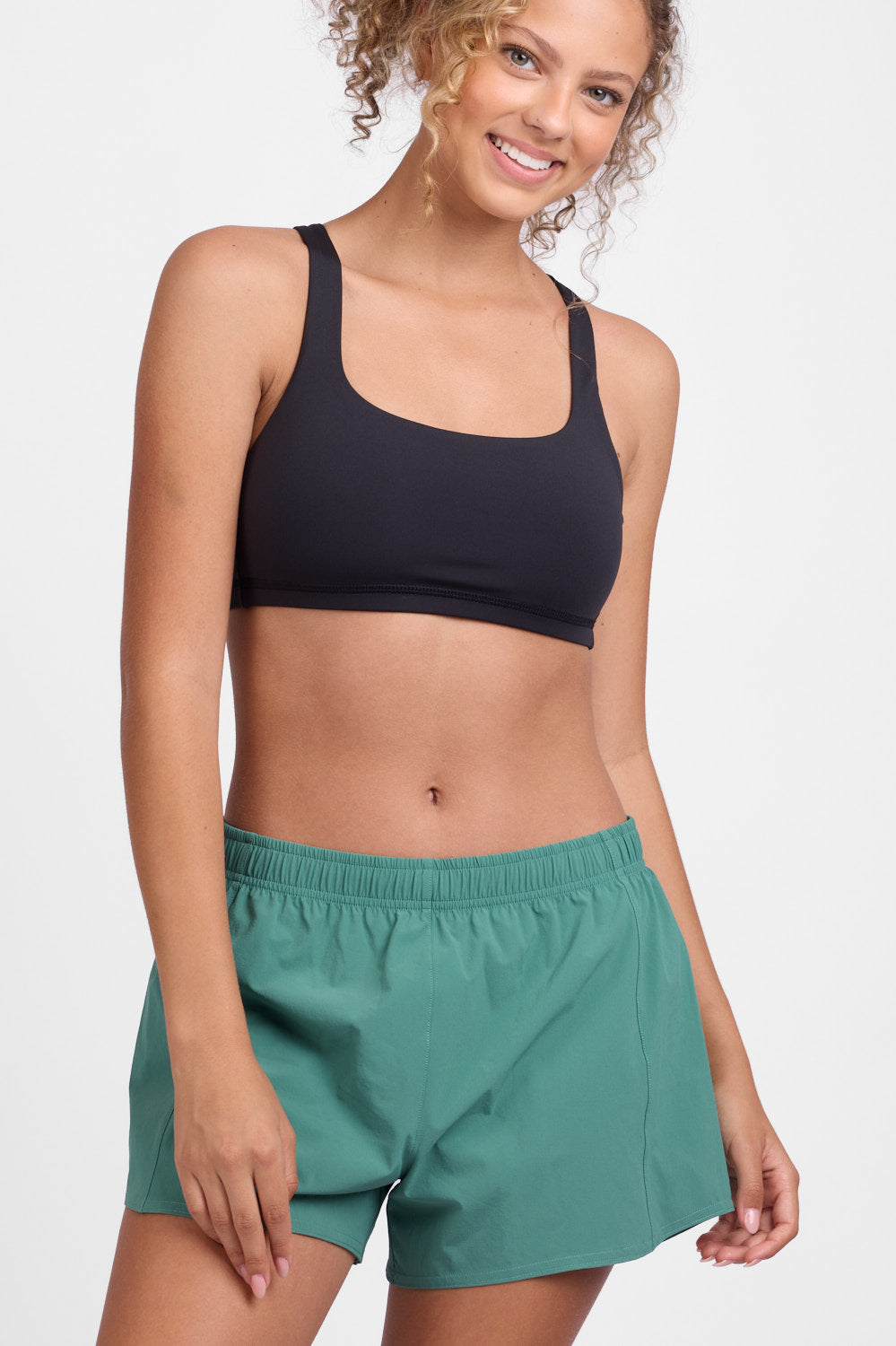  Janie 2.0 High Waisted Run Short - Fern