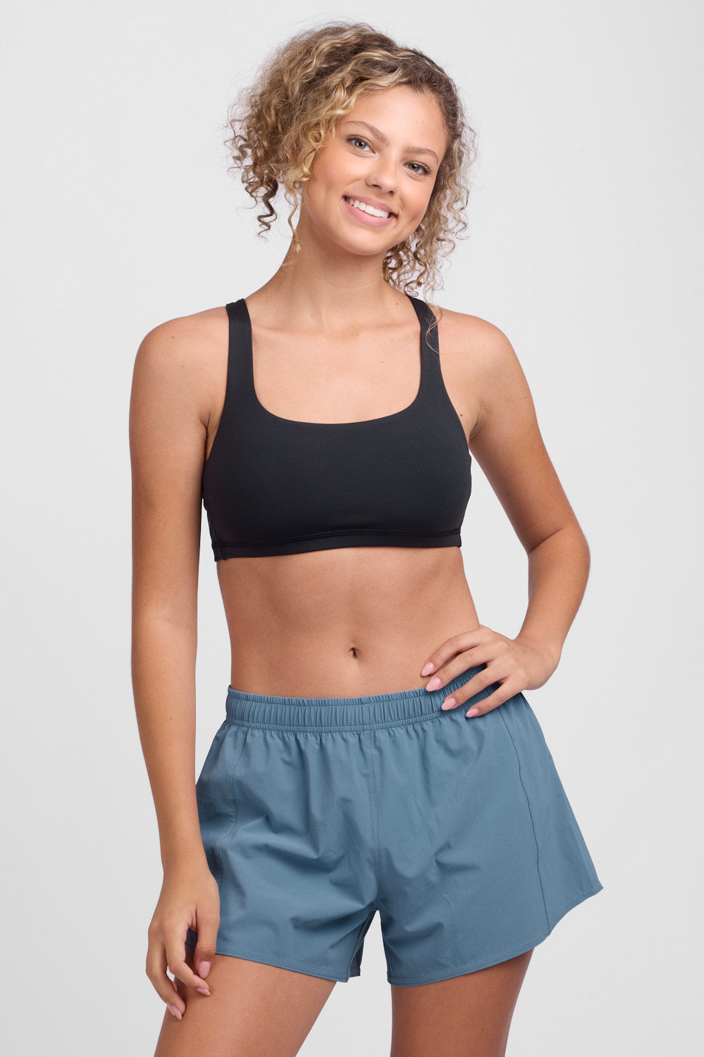  Janie 2.0 High Waisted Run Short - Midnight Blue