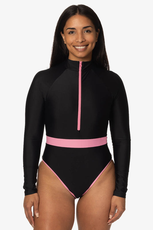  Nazare Long Sleeve Zip-Up Surf One Piece