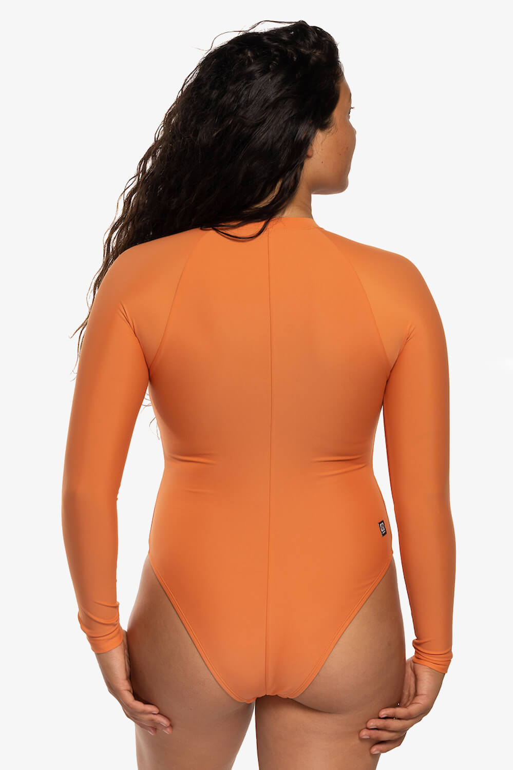  Paloma Long Sleeve Zip-Up Surf One Piece - Sahara