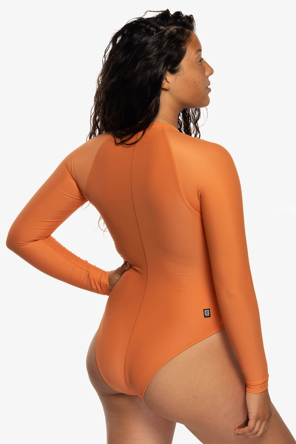  Paloma Long Sleeve Zip-Up Surf One Piece - Sahara