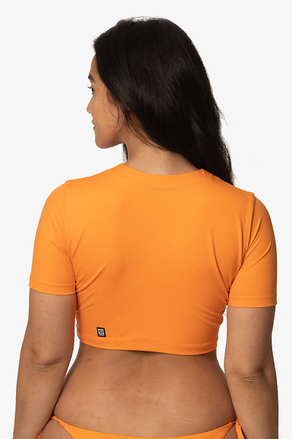  Aurora Short Sleeved Crop Rashie - Volcano