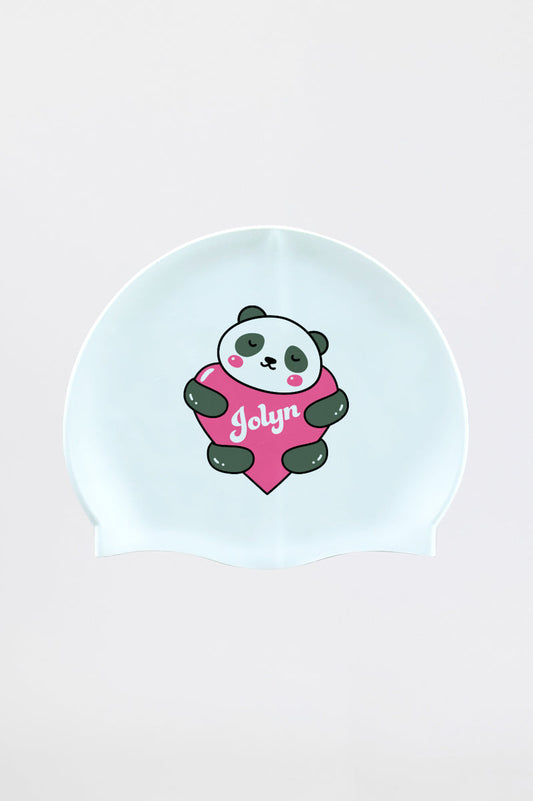  Silicone Swim Cap - Panda Luv