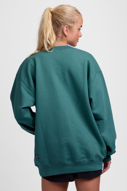  Roxanne Oversized Fleece Crewneck - Cactus