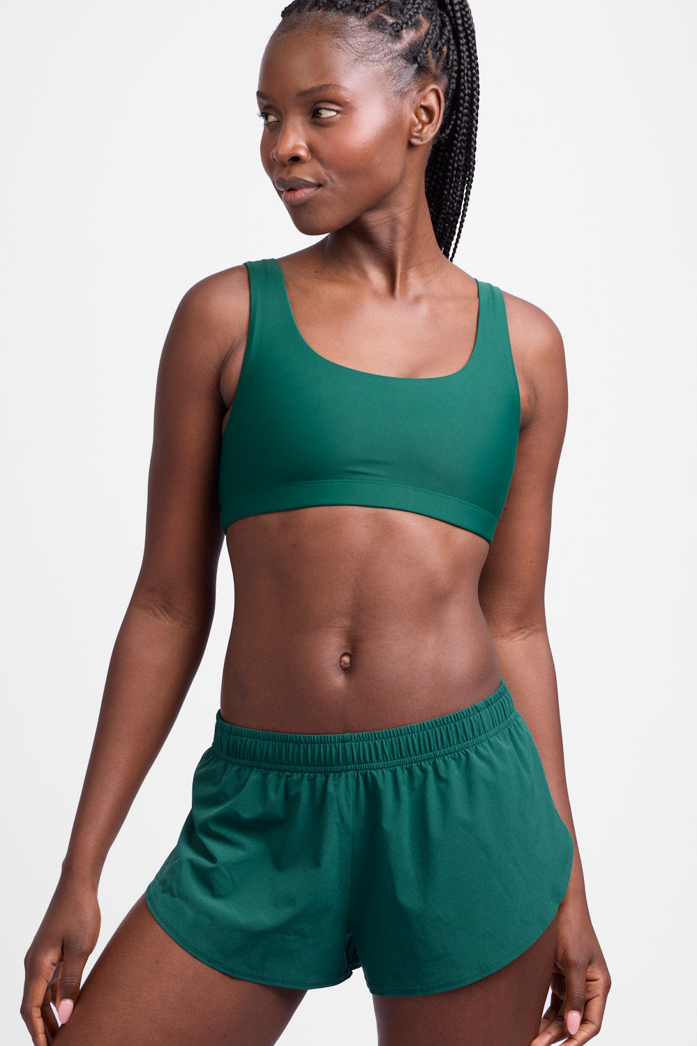  Lizzie Split Short - Basil