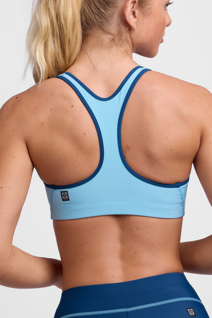  Molly Sports Bra - Sky Wave Contrast